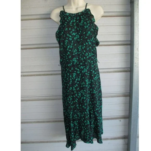 Who What Wear Dresses | New Size Medium Who What Wear Green Black Dress Target | Color: Black/Green | Size: M | Styledropshop's Closet